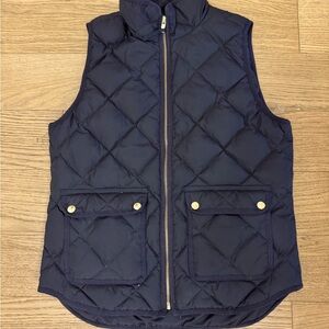 J. Crew Quilted Vest in Black